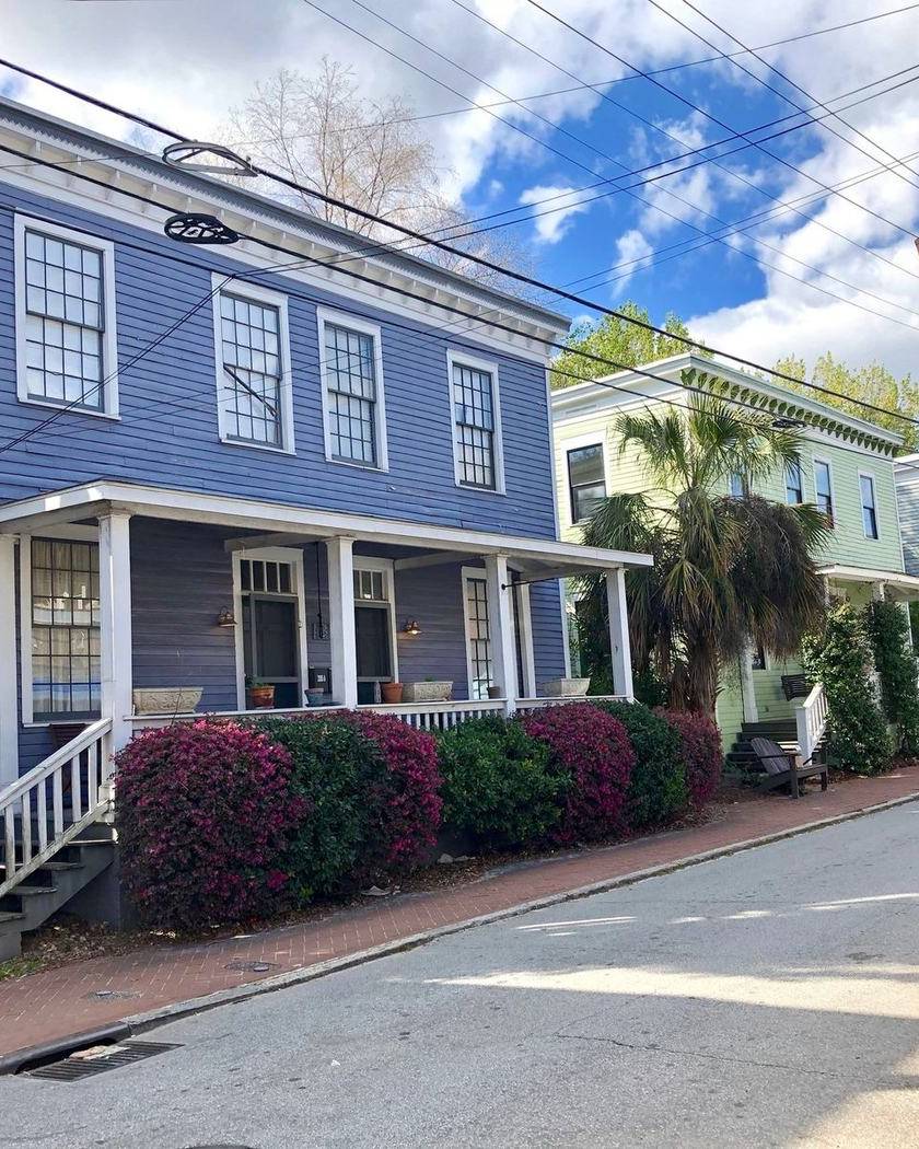 Houses on Carroll Street in Cabbagetown, Atlanta
