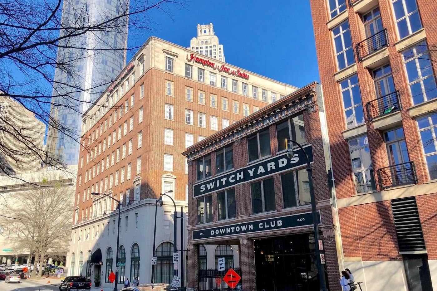 Switchyards Downtown Club on Ted Turner Drive in Atlanta